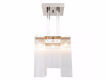 HOFFMANN II - Handmade nickel chandelier by Patinas Lighting - view 2